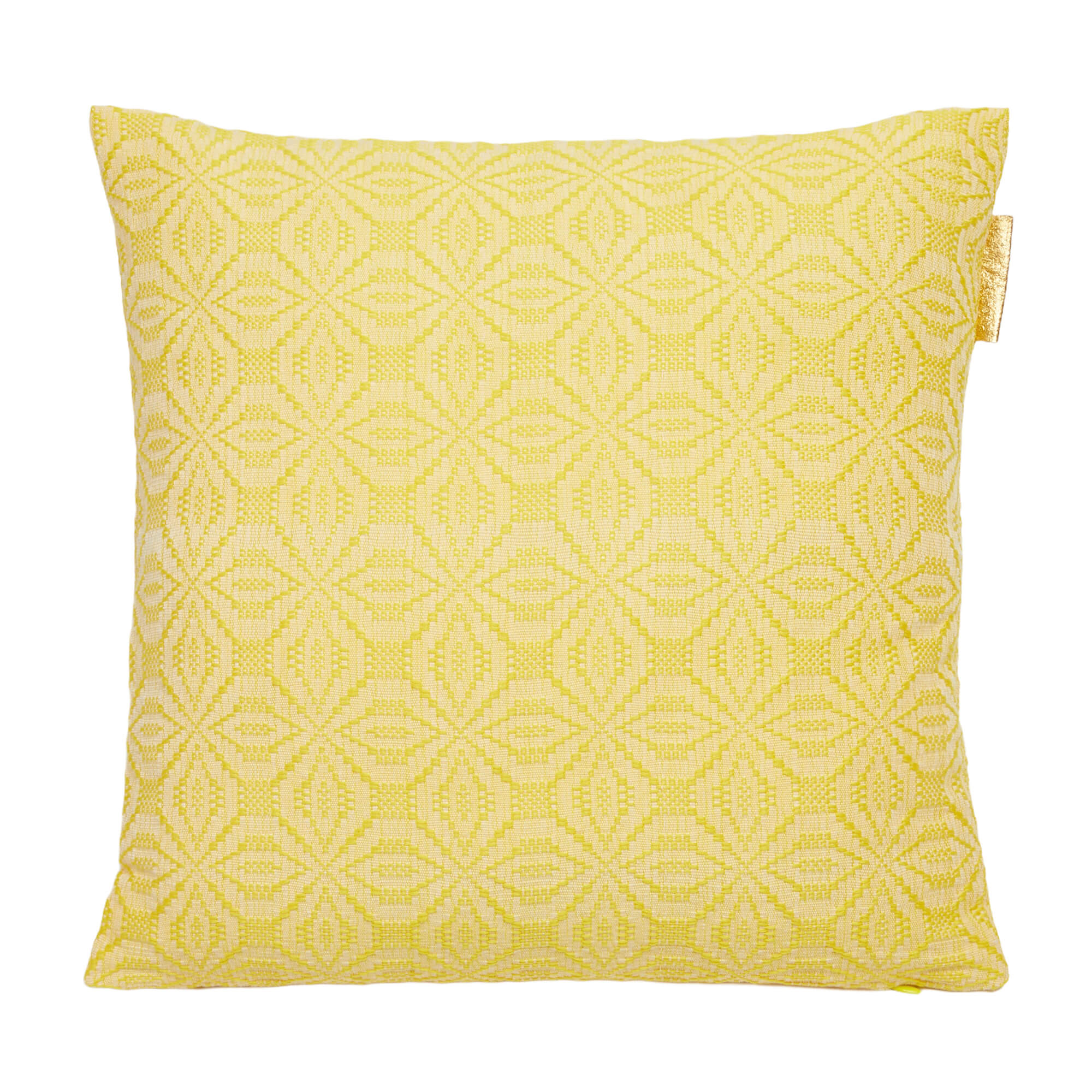 Cushion cover yellow & turquoise
